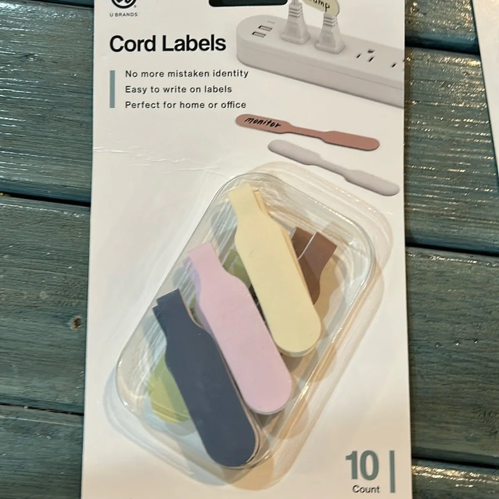 U Brands Cord Caterpillar Cable Organizers Multicolor Set, Incl 5 Sealed Packs